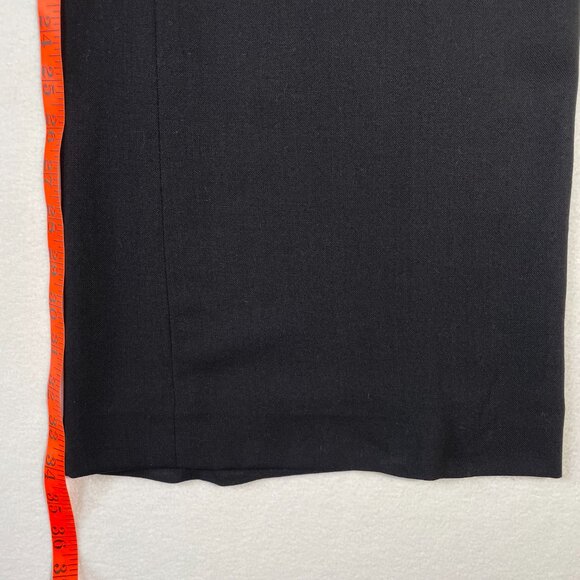 BCBG Christine Wide Leg Trousers Size 10 Black Wool Blend Lightweight Flowy - Picture 12 of 16